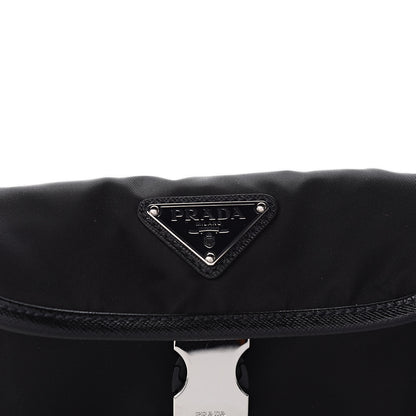 Prada Tessuto Nylon Saffiano Marsupio Triple Pocket Belt Bag Black 12 of 12