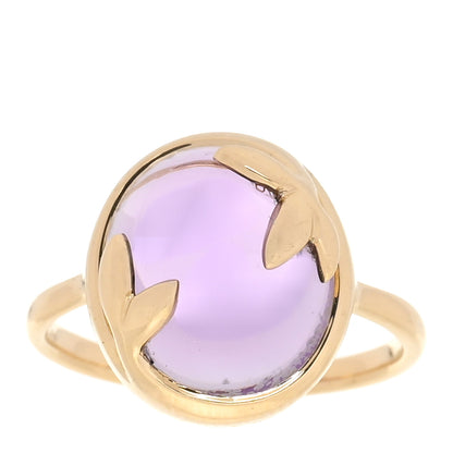 Tiffany 18K Yellow Gold Amethyst Paloma Picasso Olive Leaf Ring 57 8 1 of 5