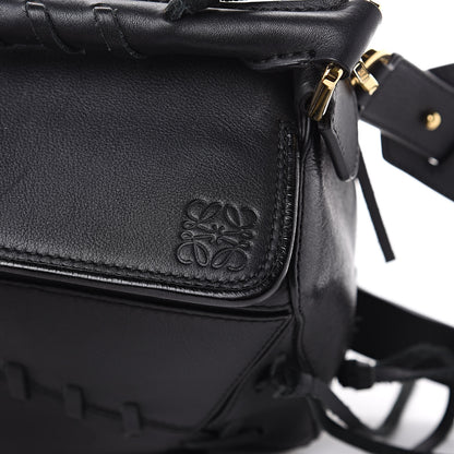 Loewe Calfskin Small Whipstitch Puzzle Bag Black 9 of 13