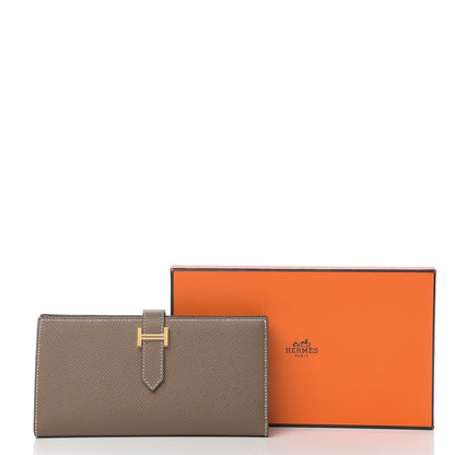 Hermes Epsom Bearn Gusset Wallet Etoupe 7 of 7