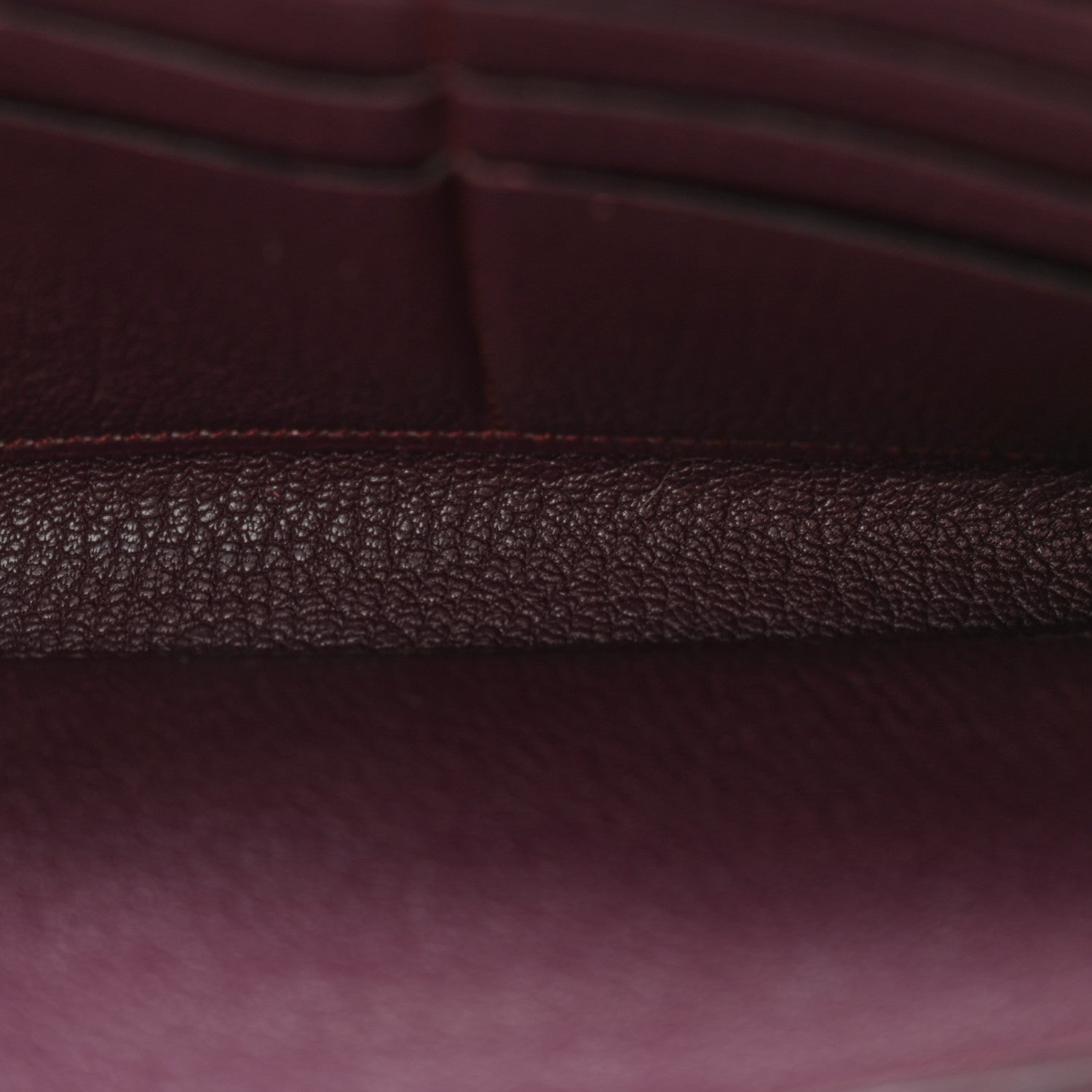 Hermes Chevre Mysore Kelly Longue Wallet Raisin 5 of 13