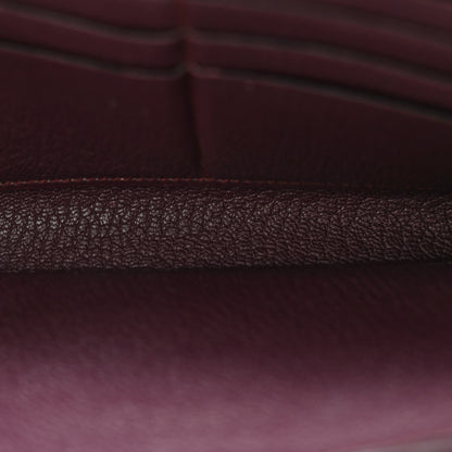 Hermes Chevre Mysore Kelly Longue Wallet Raisin 5 of 13