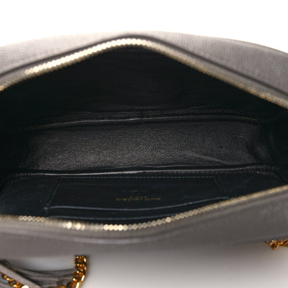 Saint Laurent Grain De Poudre Matelasse Monogram Mini Lou Camera Bag Fog 5 of 10