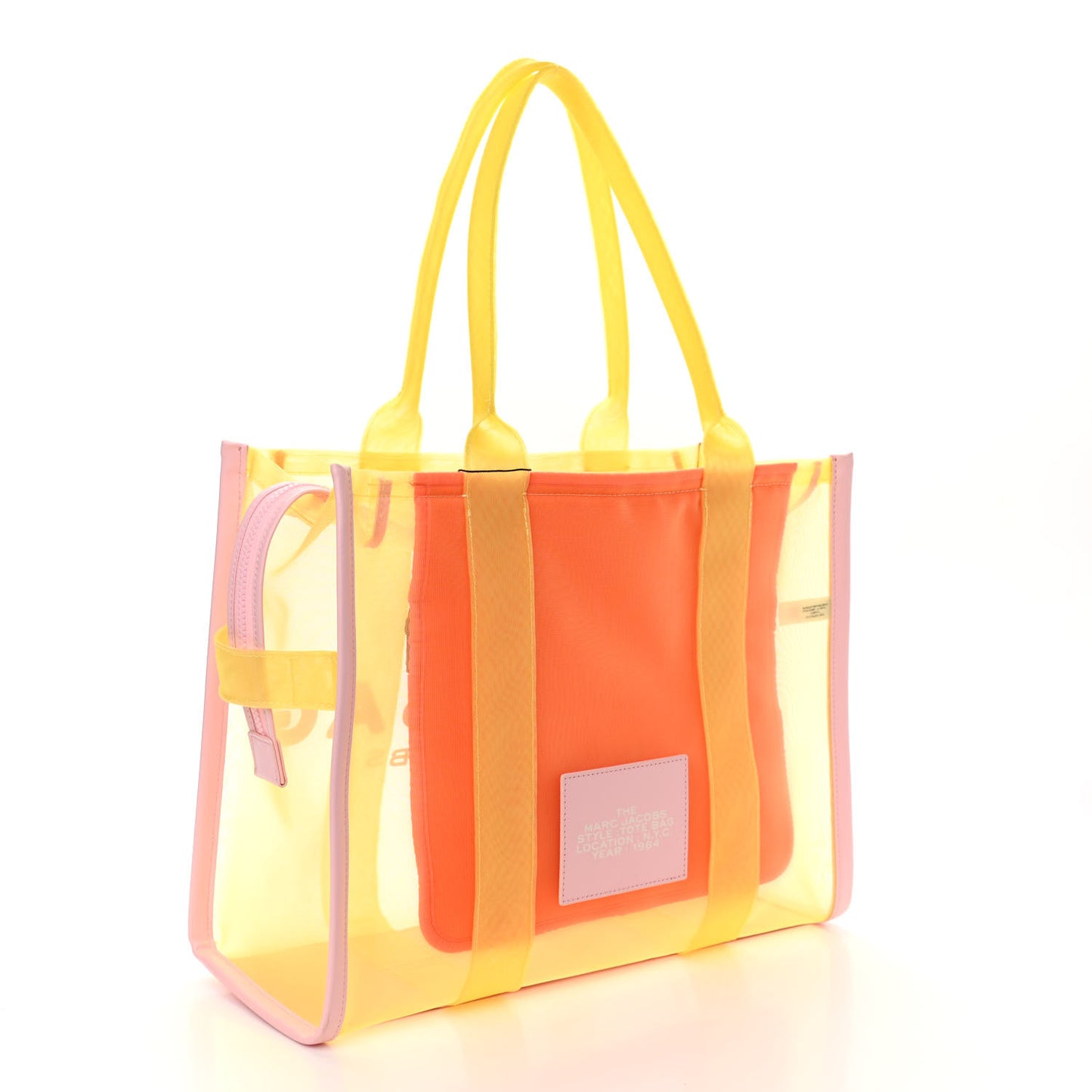 Nylon The Mesh Large Tote Bag Yellow Multicolor