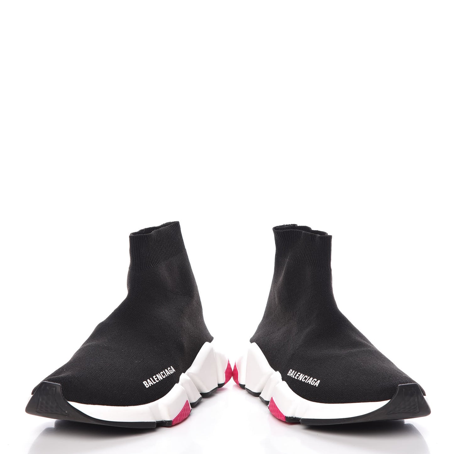 Neoprene Knit Womens Speed Sneakers 39 Black Pink