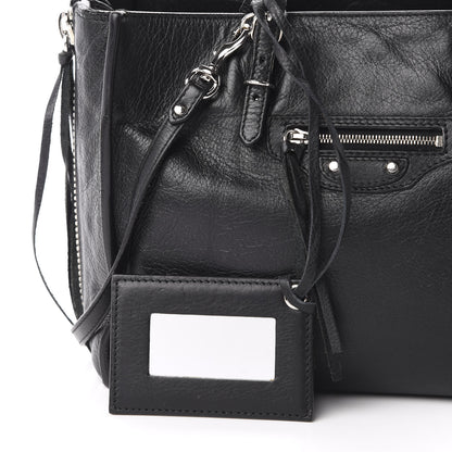 Balenciaga Veau Papier A6 Zip Around Tote Black 15 of 16