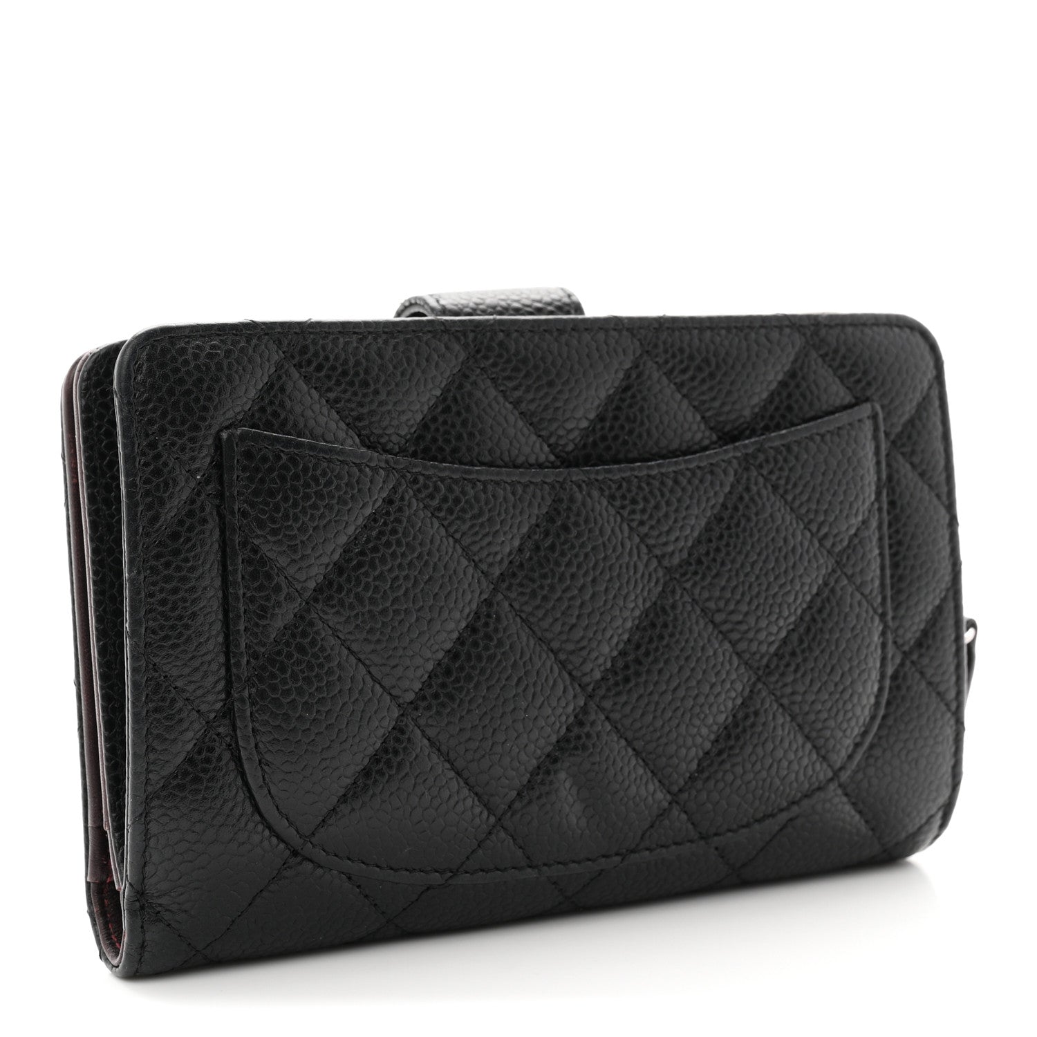 Chanel Caviar Quilted CC French Wallet Black 3 of 9