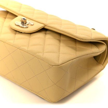 Chanel Caviar Quilted Small Double Flap Light Yellow 11 of 11