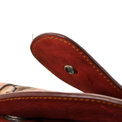 Christian Dior Calfskin Medium Gaucho Double Saddle Bag Red 11 of 11