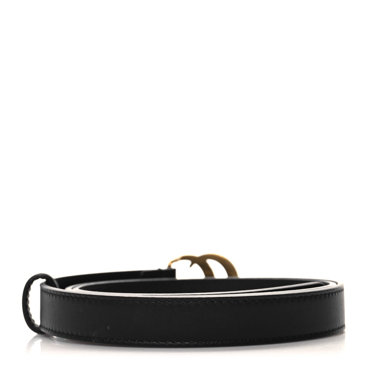Gucci Calfskin Double G 20mm Belt 85 34 Black 2 of 6