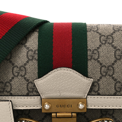 Gucci GG Supreme Monogram Small Queen Margaret Top Handle Bag White 8 of 10