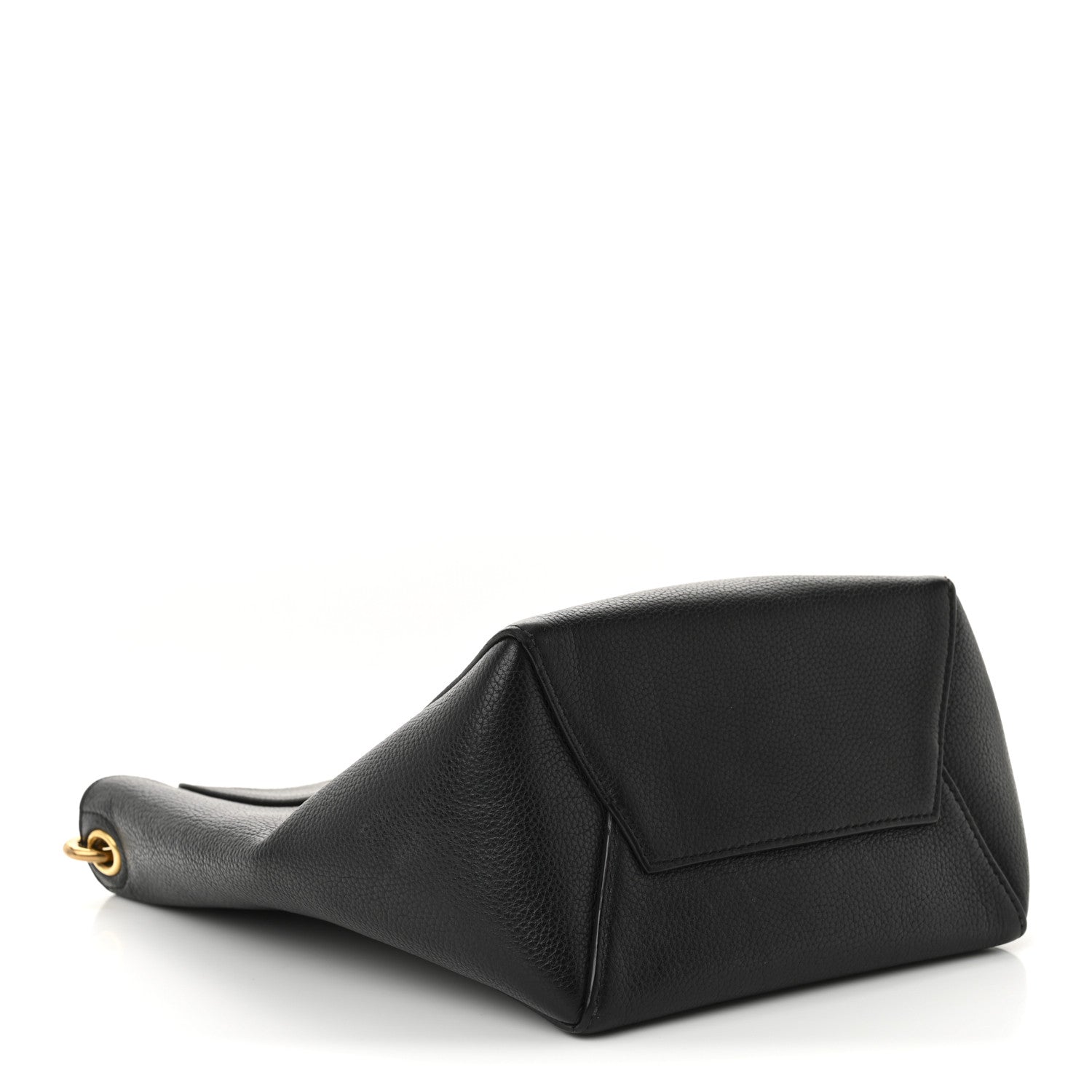 Celine Soft Grained Calfskin Small Sangle Bucket Bag Black 4 of 13