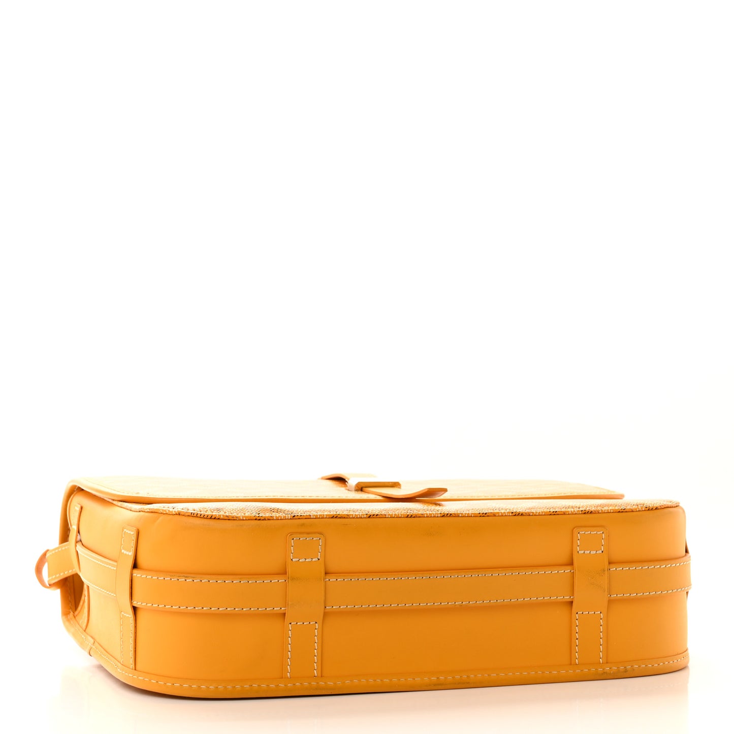 Goyardine Belvedere II MM Messenger Bag Yellow