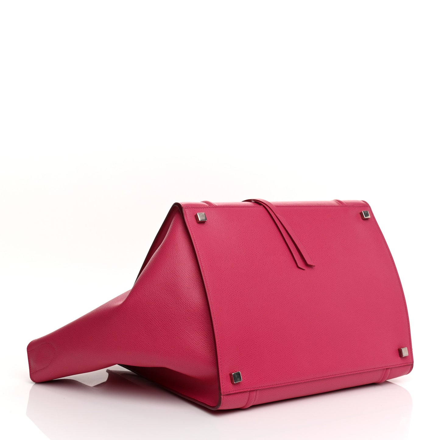 Grained Calfskin Medium Phantom Luggage Fuchsia