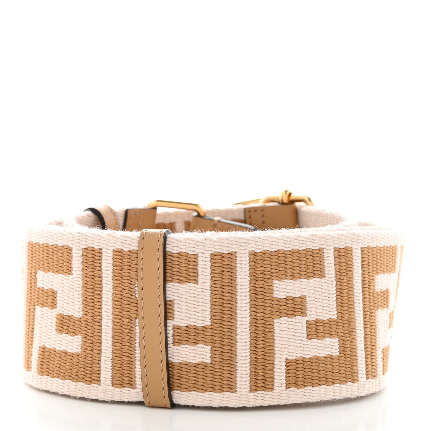Ribbon Vitello King FF 1974 Adjustable Strap You Poudre Cuoio Miele Scuro