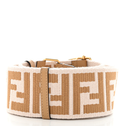 Fendi Ribbon Vitello King FF 1974 Adjustable Strap You Poudre Cuoio Miele Scuro 2 of 4