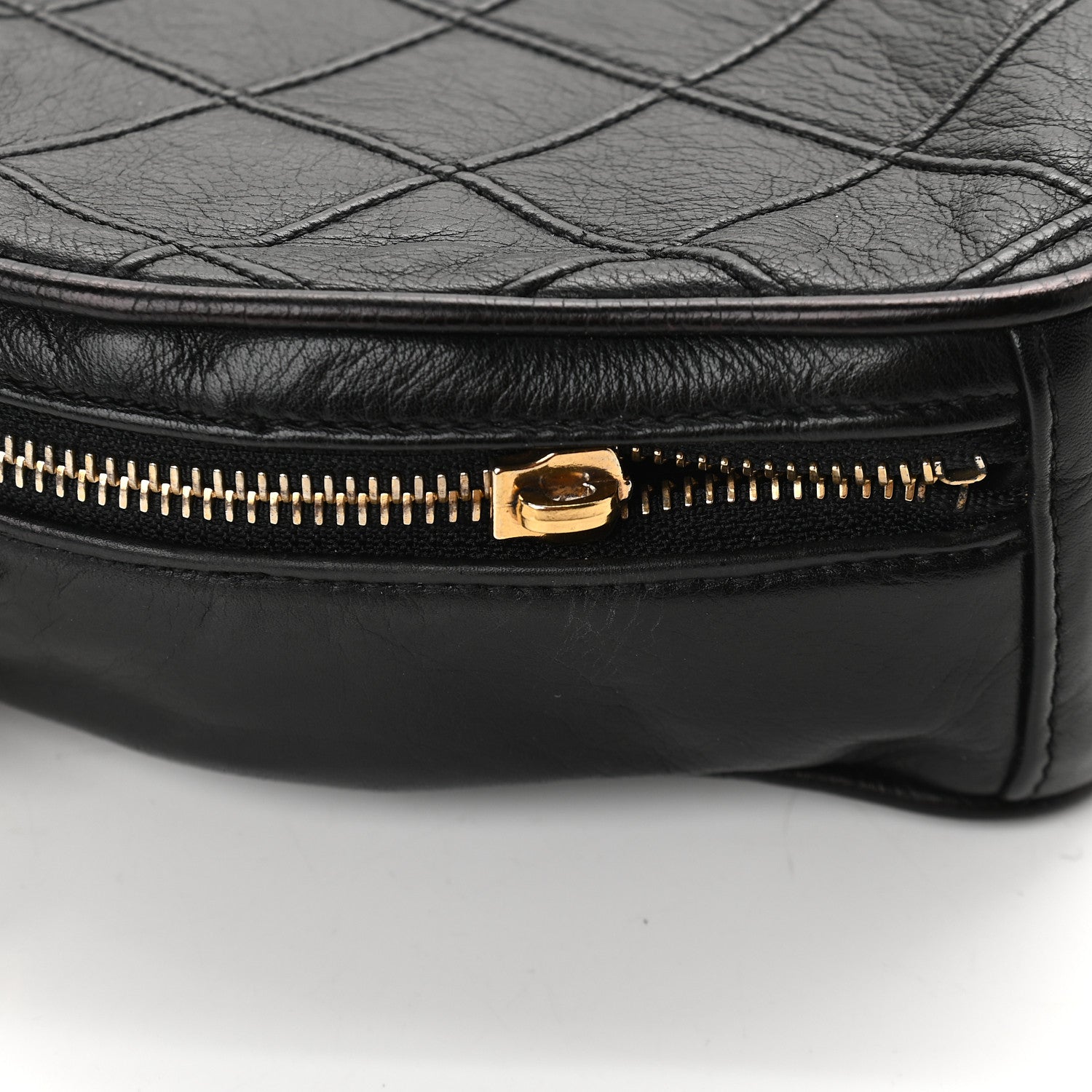 Chanel Lambskin Quilted Camera Case Black 11 of 11