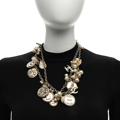 Chanel CC Medallion 100 Anniversary Chain Necklace Gold 2 of 4