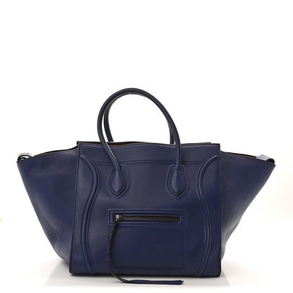 Celine Grained Calfskin Medium Phantom Luggage Indigo 1 of 14