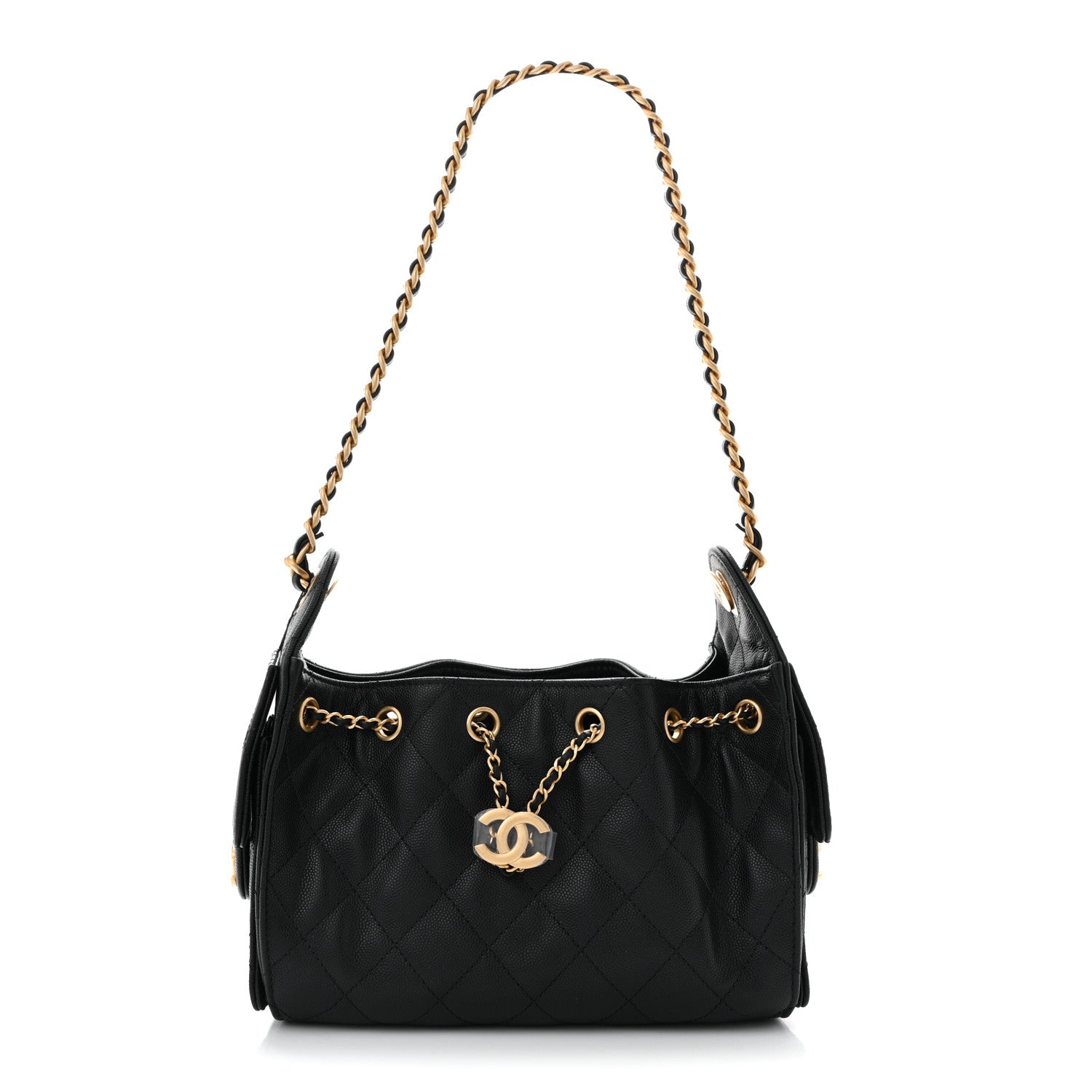 Chanel Caviar Quilted Mini Chanel 25 Handbag Black 1 of 10