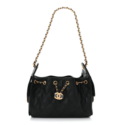 Chanel Caviar Quilted Mini Chanel 25 Handbag Black 1 of 10