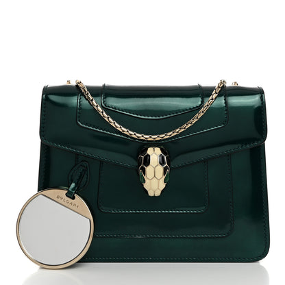 Bulgari Patent Serpenti Forever Crossbody Emerald 2 of 11