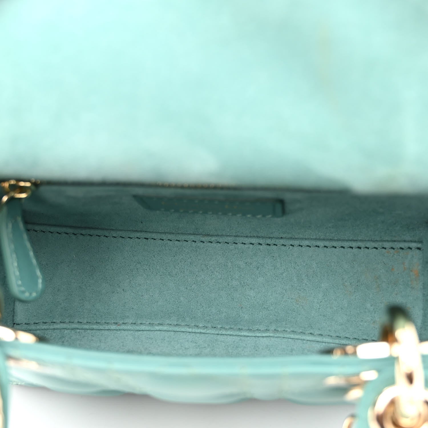 Christian Dior Lambskin Cannage Mini Lady Dior Storm Blue 5 of 10