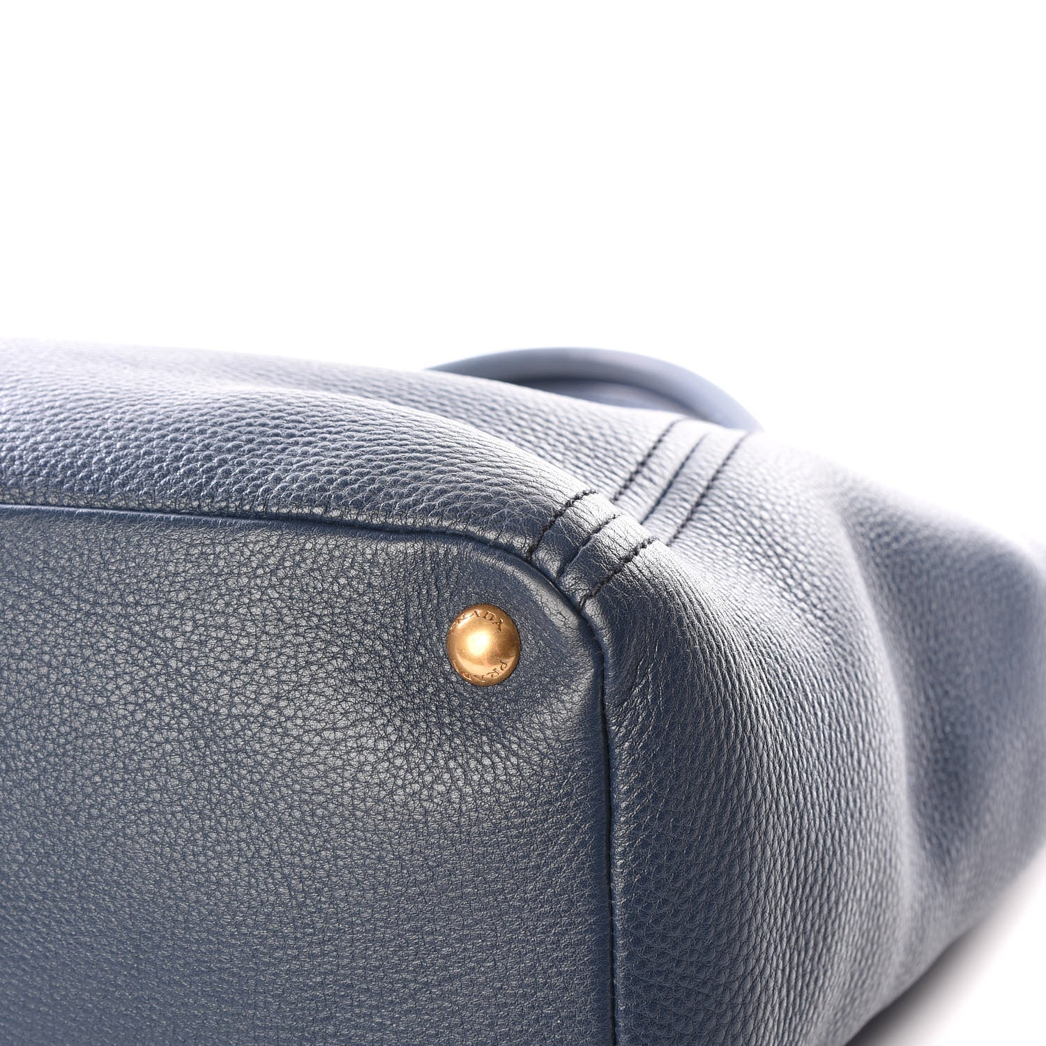 Prada Vitello Daino Side Pocket Hobo Bluette 8 of 10