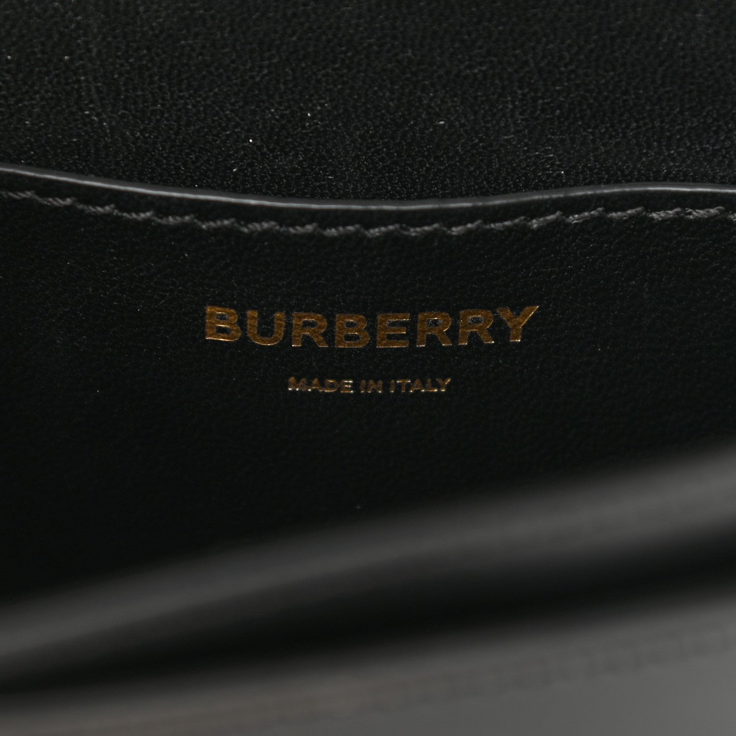 Burberry Calfskin TB Bum Bag Black 6 of 9