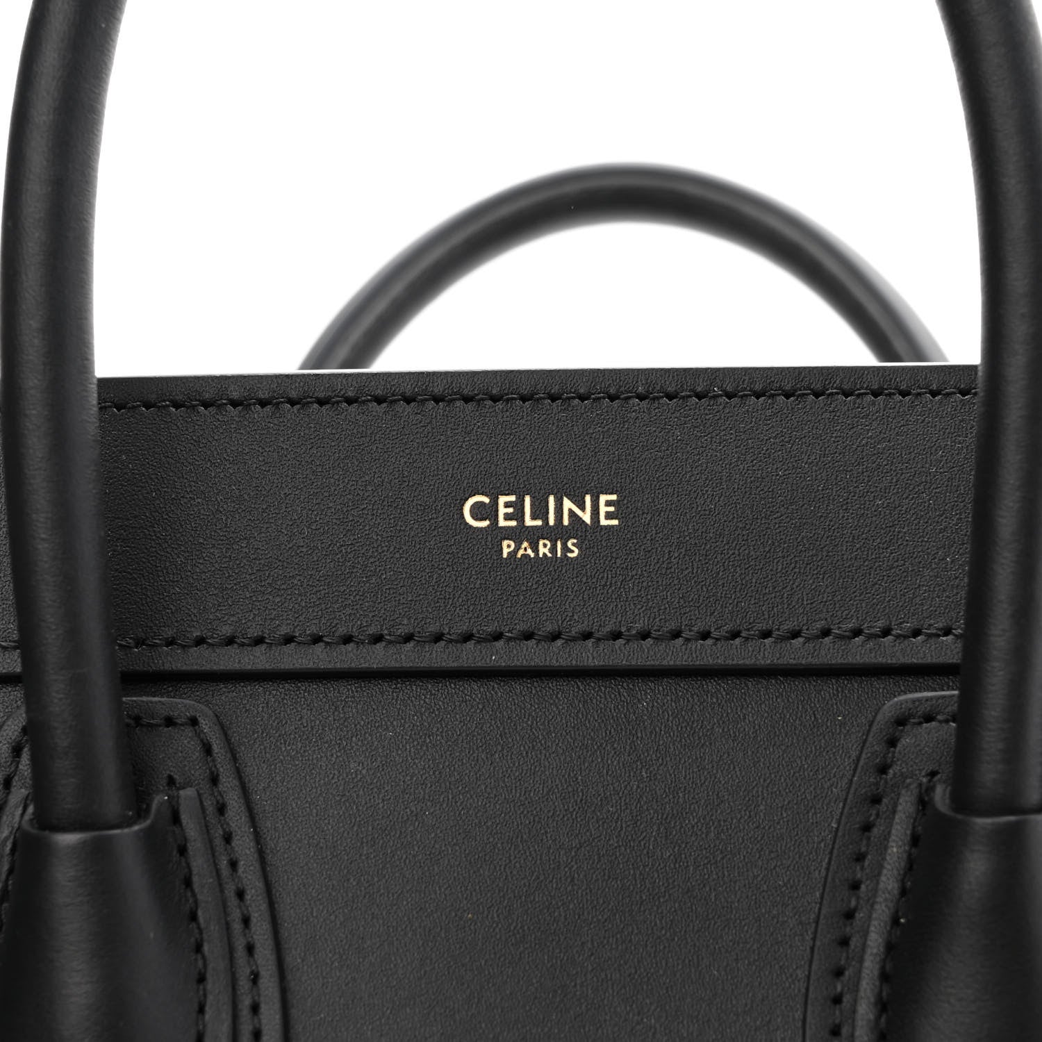 Celine Smooth Calfskin Nano Luggage Black 6 of 10