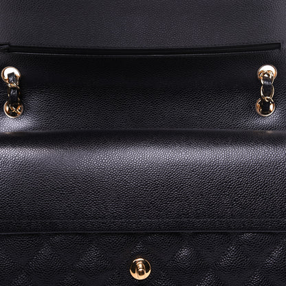 Chanel Caviar Quilted Jumbo Double Flap Black 14 of 17