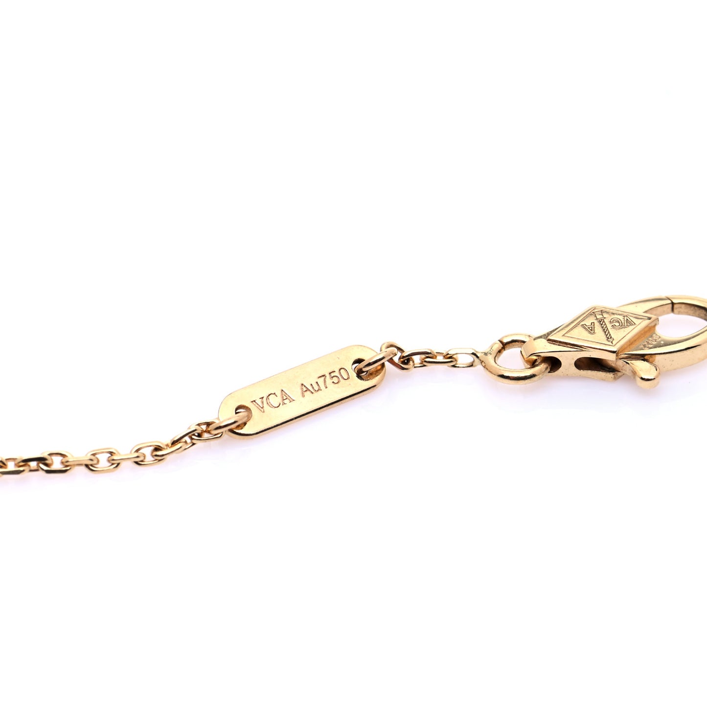 18K Yellow Gold Mother of Pearl Sweet Alhambra Bracelet