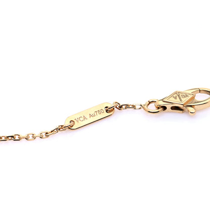 Van Cleef & Arpels 18K Yellow Gold Mother of Pearl Sweet Alhambra Bracelet 6 of 9