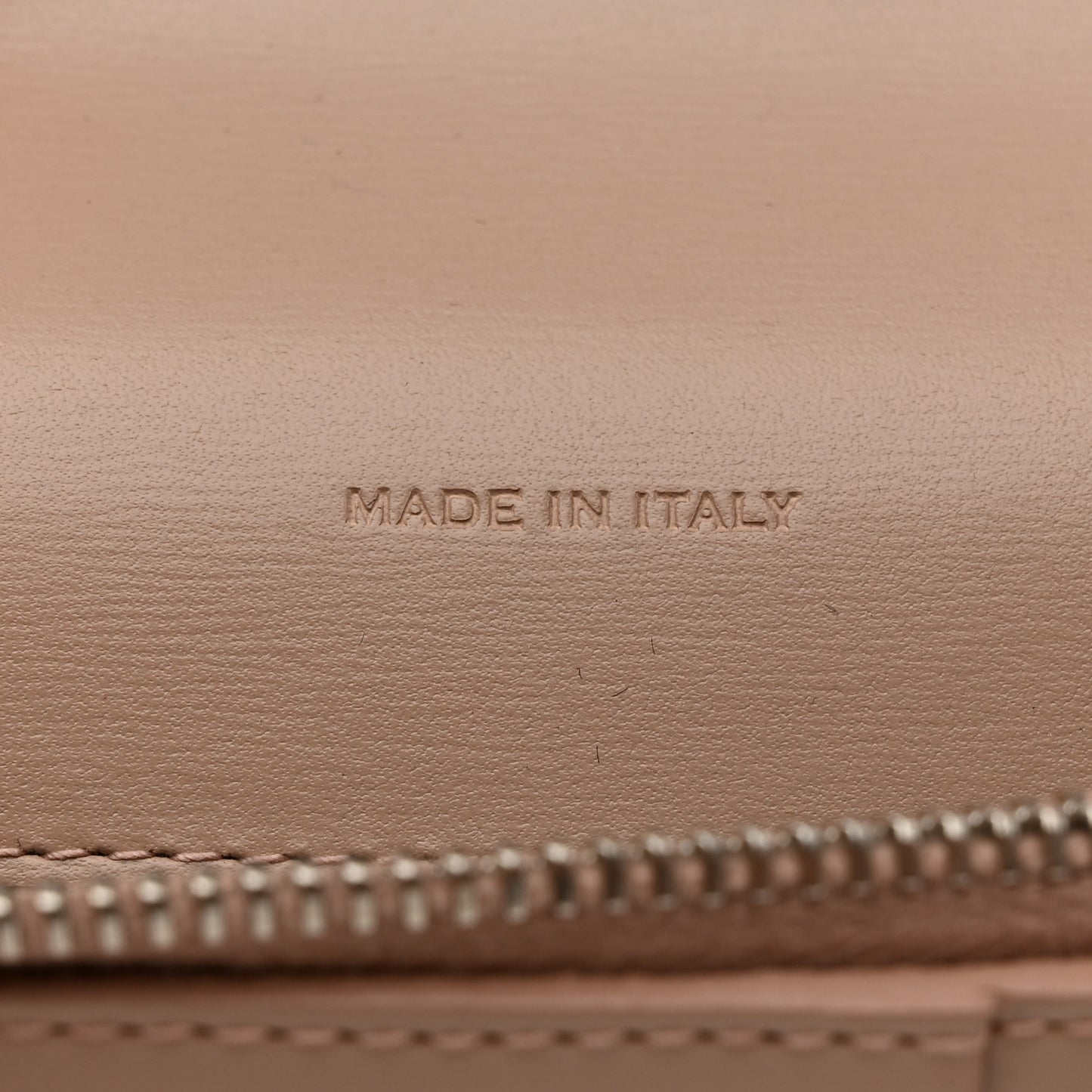Calfskin Fragments Flap Wallet Dark Beige