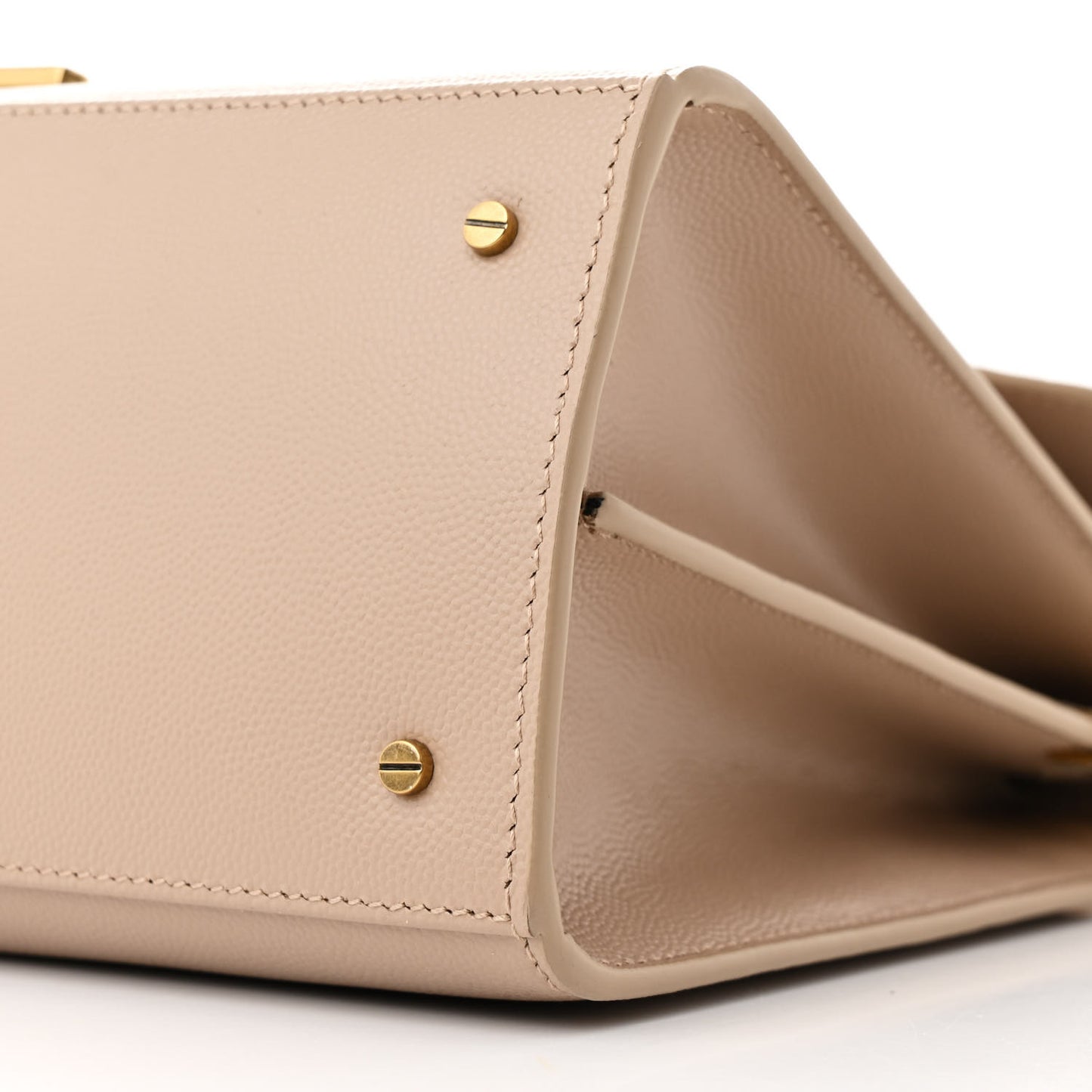 Grain de Poudre Medium Classic Monogram Cassandra Top Handle Dark Beige