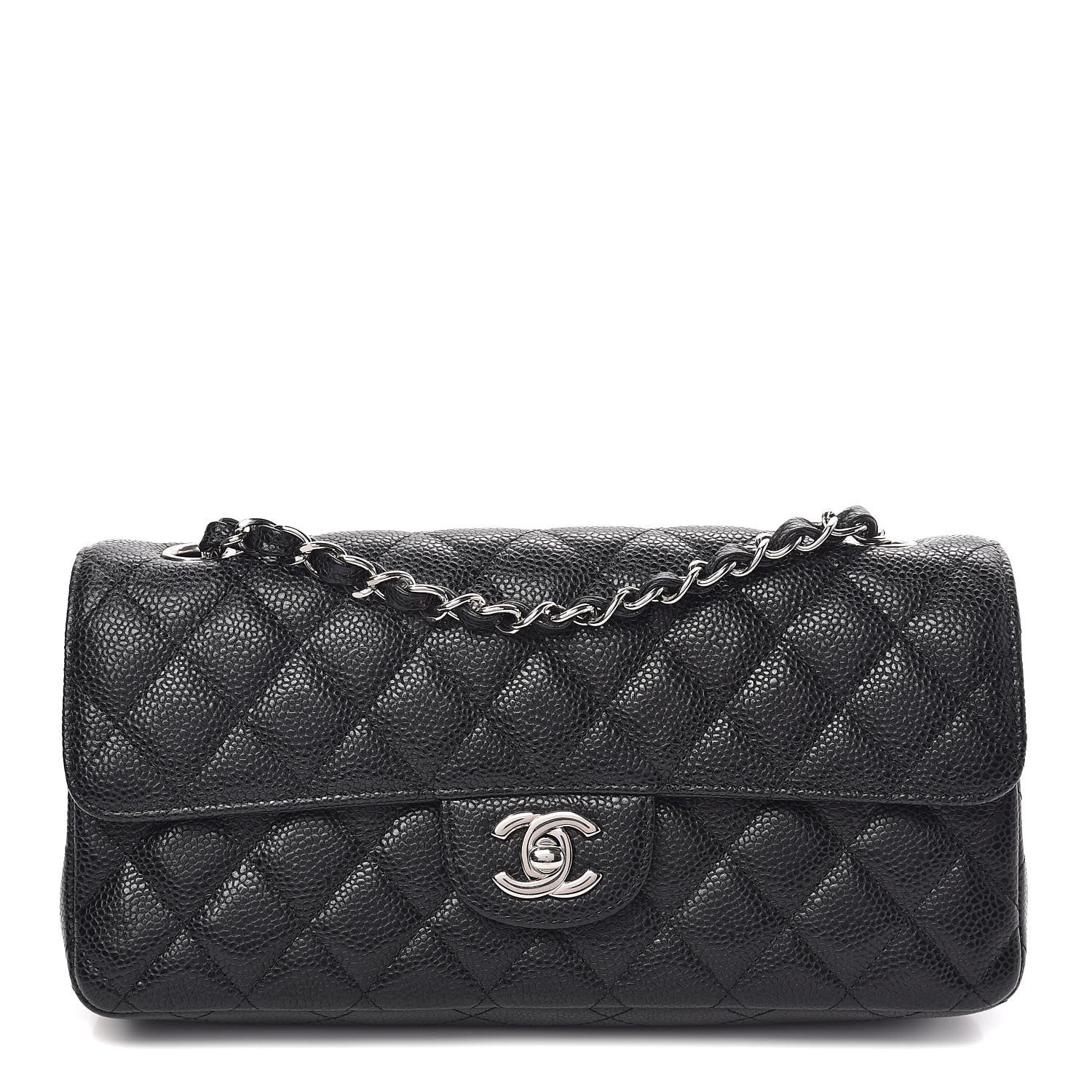 Chanel Caviar Quilted East West Flap Black 1 of 10