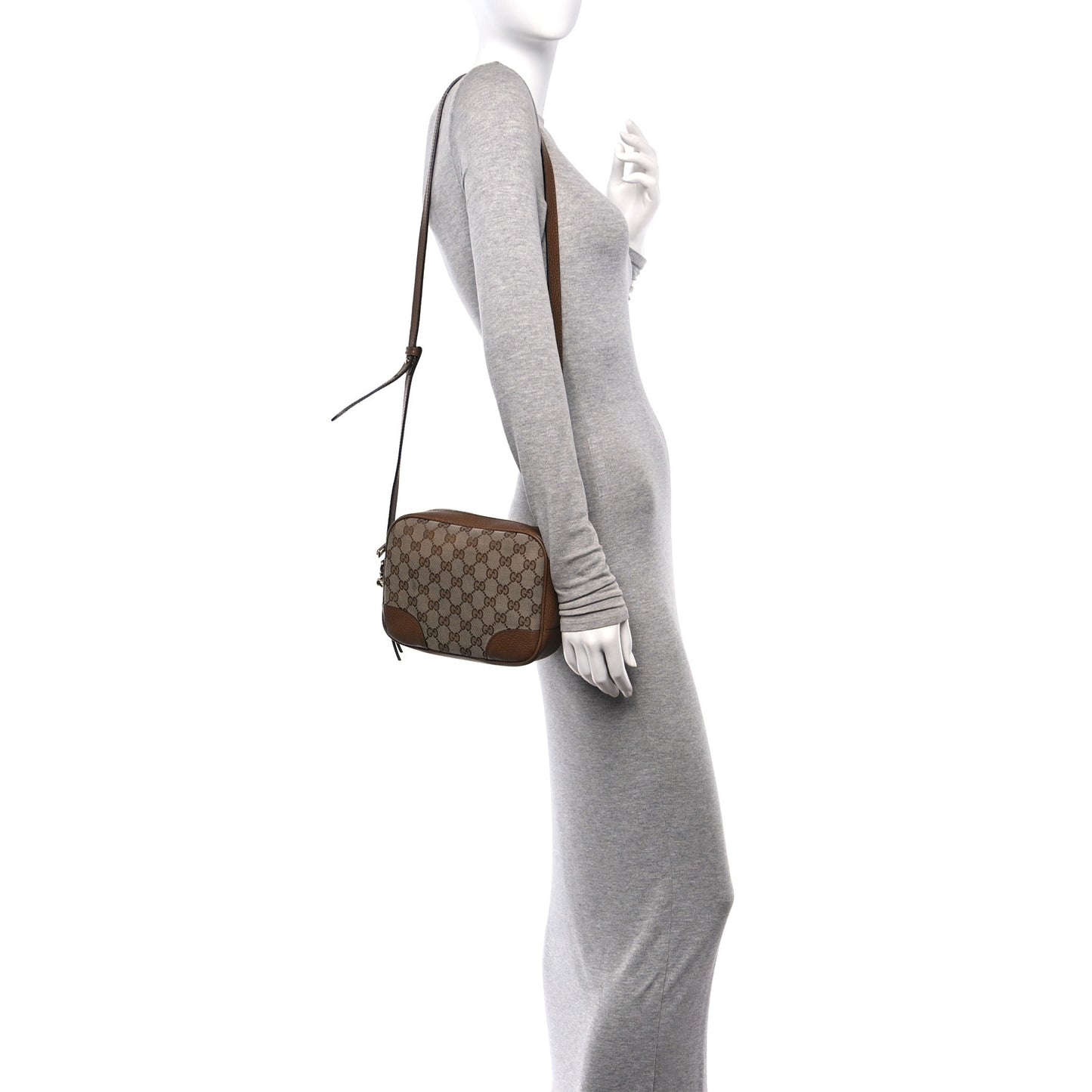 Monogram Mini Bree Messenger Bag Beige Tabacco