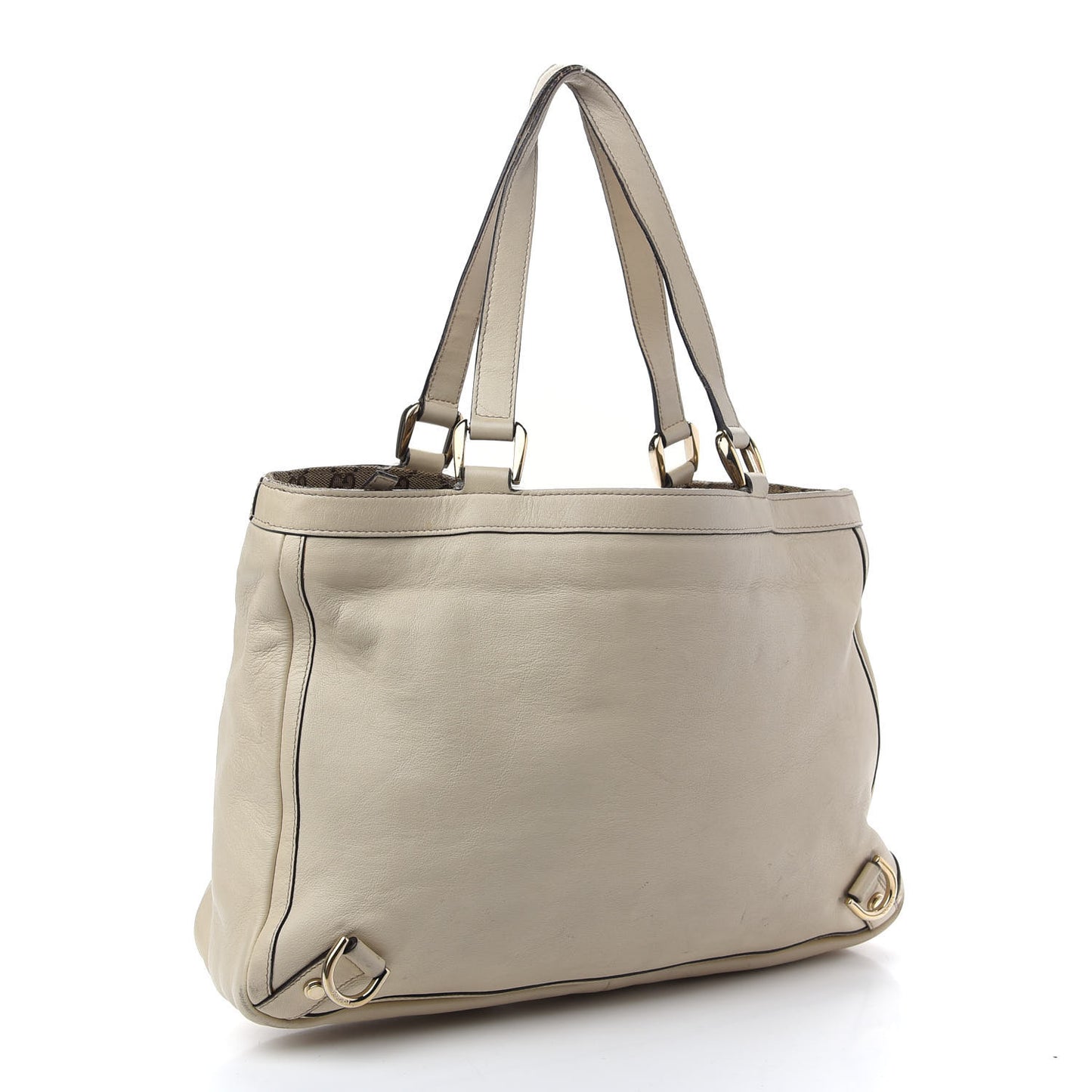 Calfskin Medium Abbey Tote Off White