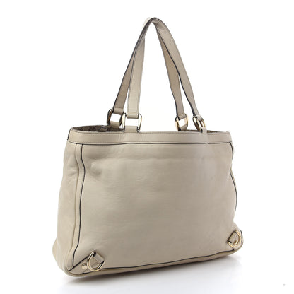 Gucci Calfskin Medium Abbey Tote Off White 3 of 10