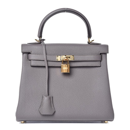 Hermes Togo Kelly Retourne 25 Etain 1 of 35