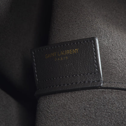 Saint Laurent Calfskin Large Shopping Tote Dark Grey 8 of 15