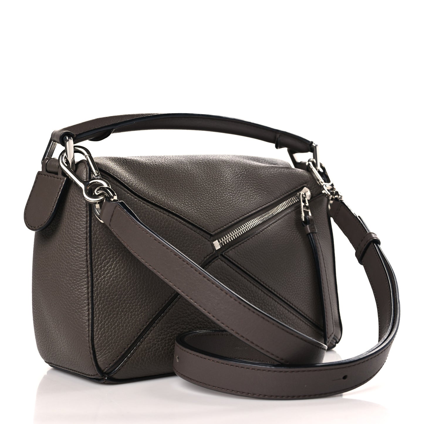 Calfskin Small Puzzle Bag Dark Taupe