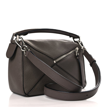 Loewe Calfskin Small Puzzle Bag Dark Taupe 3 of 8