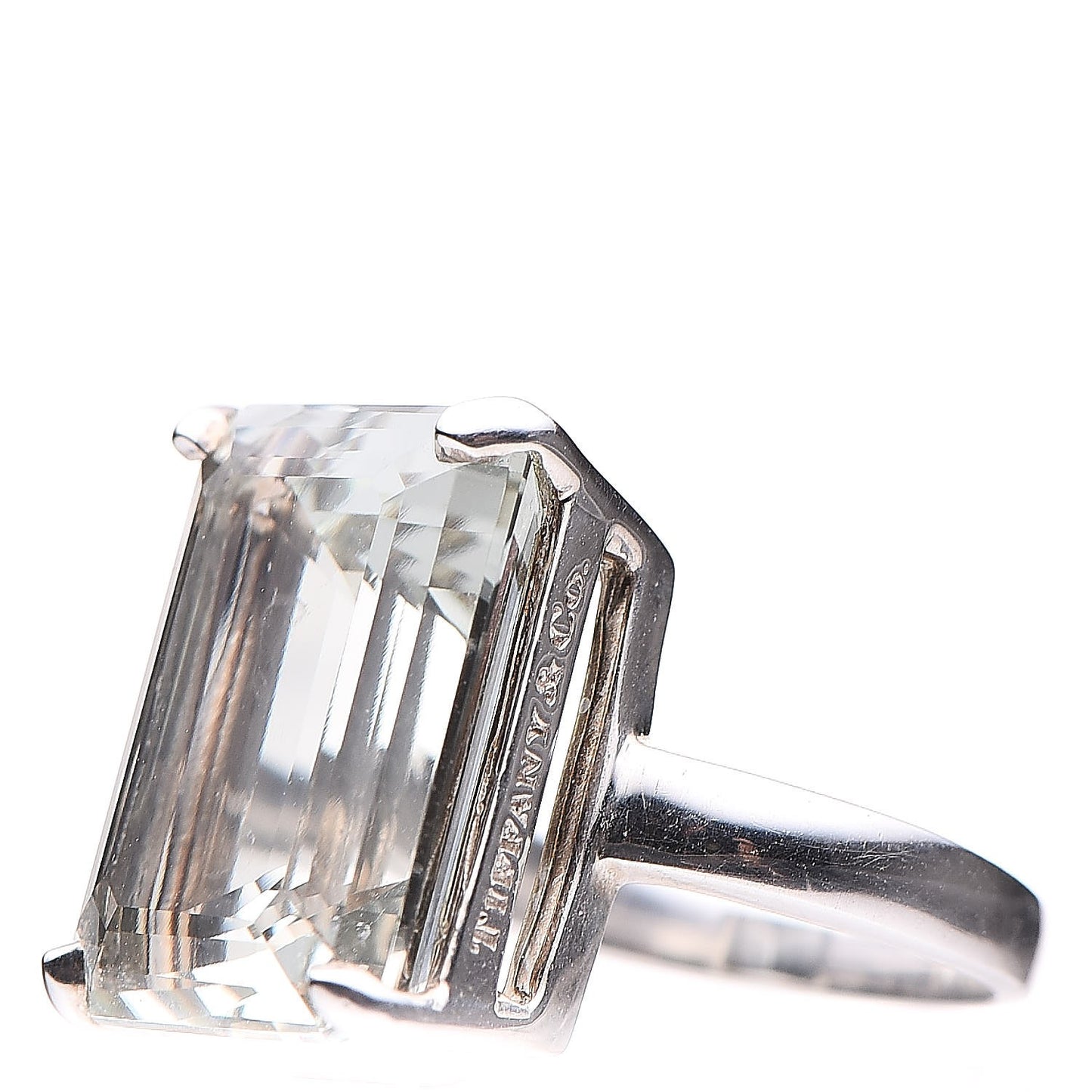 Sterling Silver Green Quartz Sparklers Cocktail Ring 48 4.25
