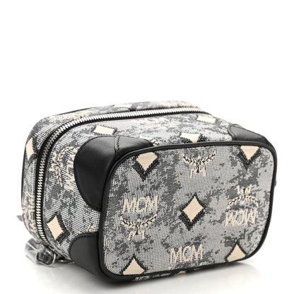 MCM Vintage Jacquard Monogram Rockstar Vanity Case Grey 4 of 9