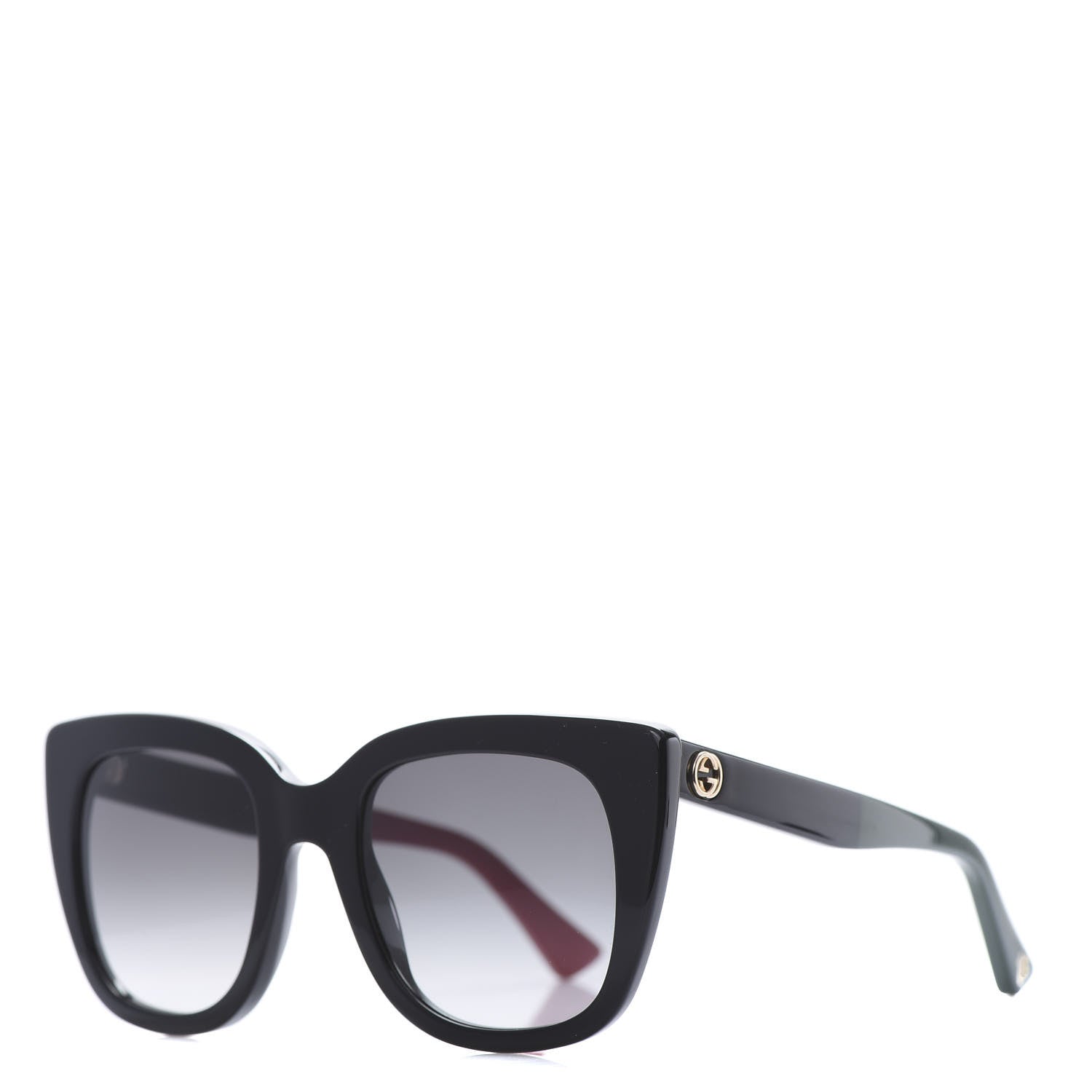 Gucci Cat Eye GG0163S Sunglasses Black 1 of 8