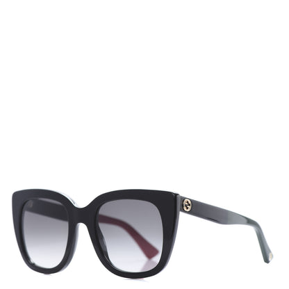 Gucci Cat Eye GG0163S Sunglasses Black 1 of 8