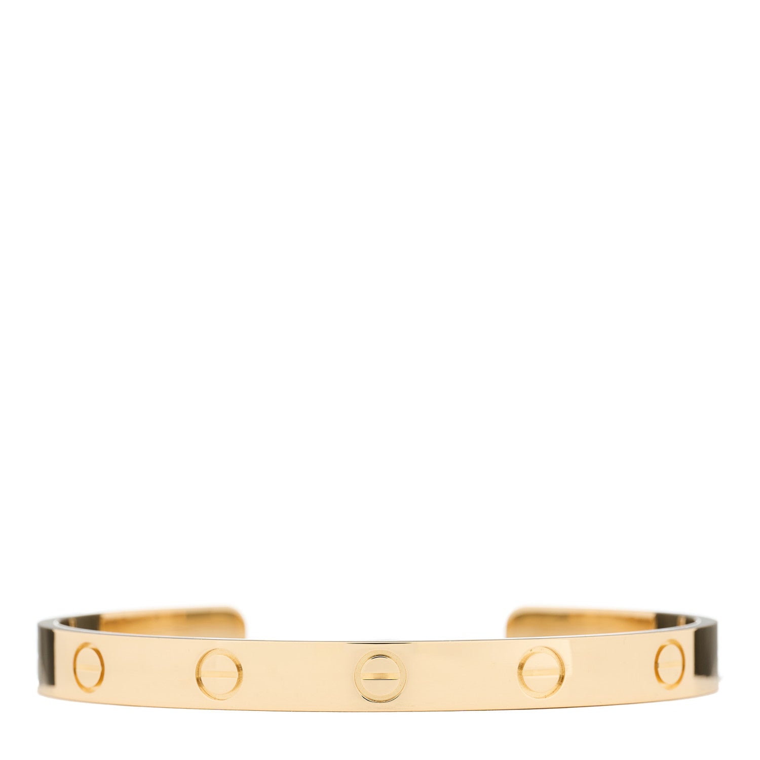 Cartier 18K Yellow Gold LOVE Cuff Bracelet 17 1 of 3