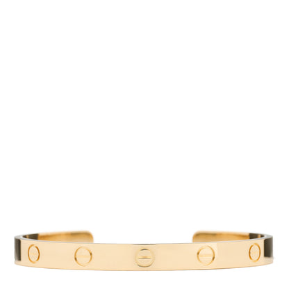Cartier 18K Yellow Gold LOVE Cuff Bracelet 17 1 of 3