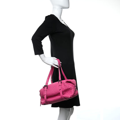 Bottega Veneta Nappa Intrecciato Montaigne Rings Satchel Fuchsia 2 of 10